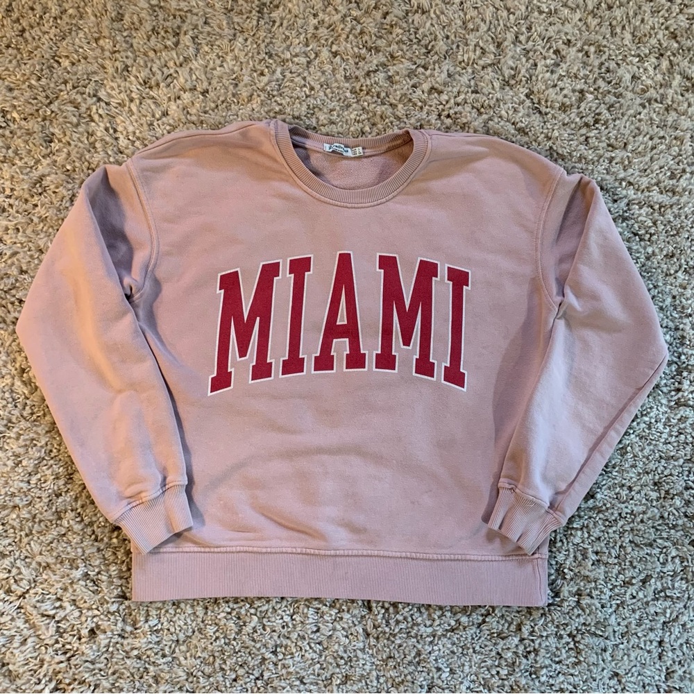 Vintage Miami Sweatshirt Light Pink Women’s Size Large